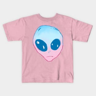 Blue-Pink Alien Kids T-Shirt